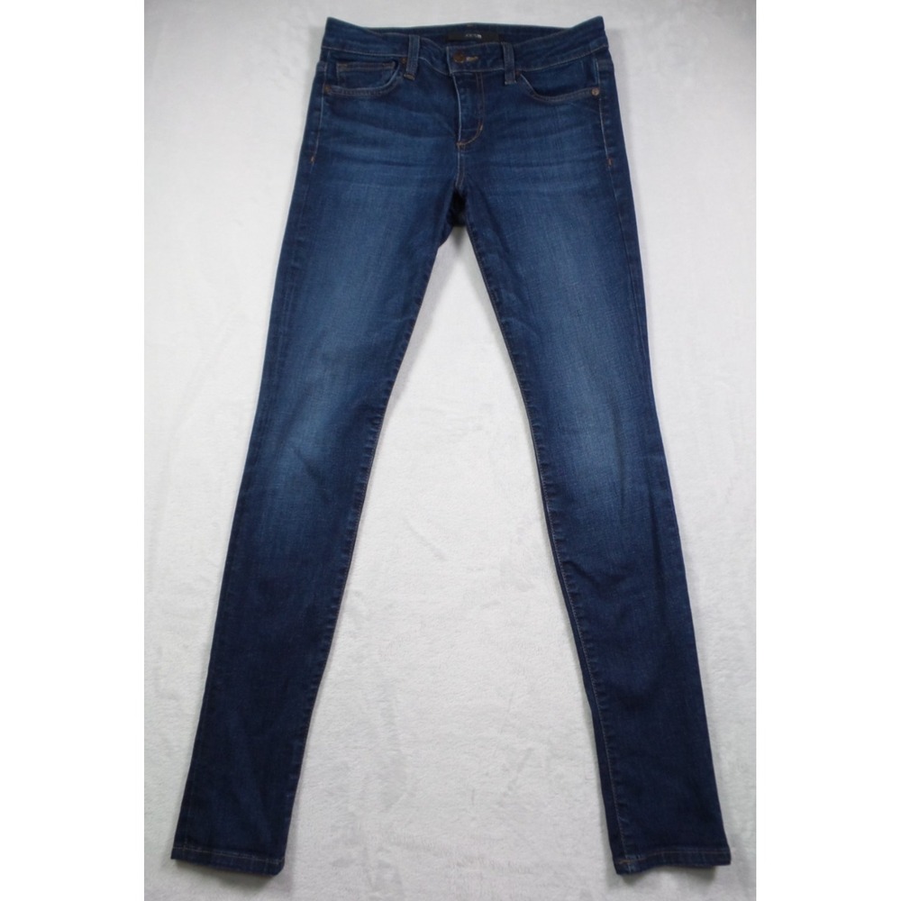 Joes Jeans Womens 26 Blue Denim The Skinny Carlotta Stretch Mid Rise Dark Wash